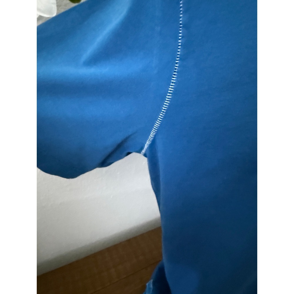 Tommy Bahama Men's Blue Short Sleeve Polo - Marlin Logo Pocket Contrast Stitch - Picture 3 of 7